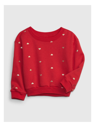 GAP Kids ́s sweatshirt with hearts - Girls