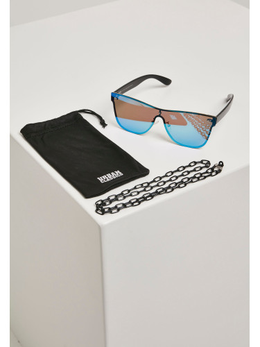 103 BLK/Blue chain sunglasses