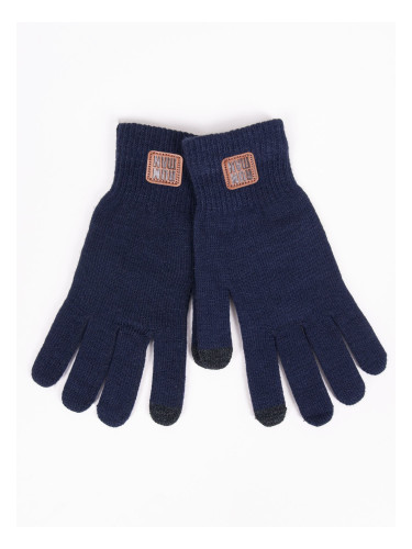 Yoclub Man's Men's Touchscreen Gloves RED-0219F-AA50-006 Navy Blue