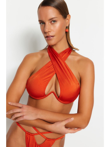 Trendyol канела Undernell обърнат V банелни бикини отгоре