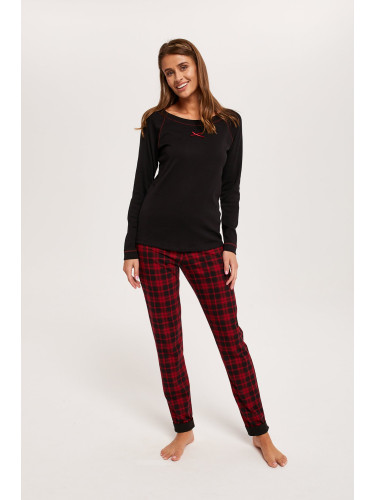 Women's pyjamas Ordesa long sleeves, long legs - black/print