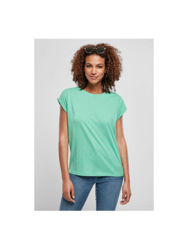 Women's T-shirt with an extended shoulder made of fresh seeds