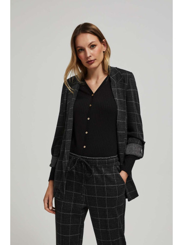 Marisse Checked Jacket With Rolled-Up Sleeves