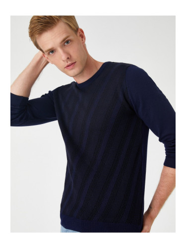Koton Patterned Sweater Crew Neck