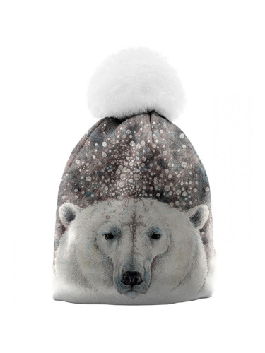 Шапка. Mr. GUGU & Miss GO Mr._GUGU_&_Miss_GO_Bubble_Bear_Beanie_WB21WH_822_Grey