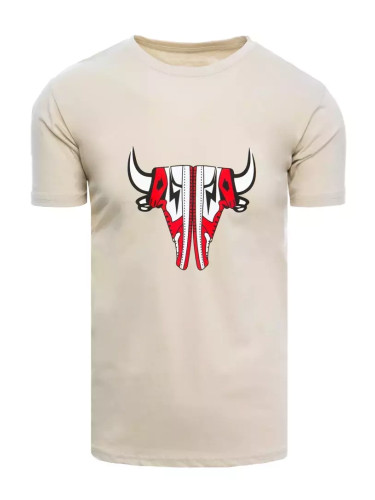 Мъжка бежова тениска Dstreet