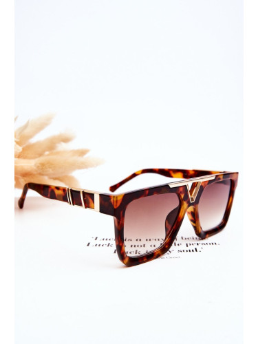 Women's Sunglasses V130037 Leopard Brown