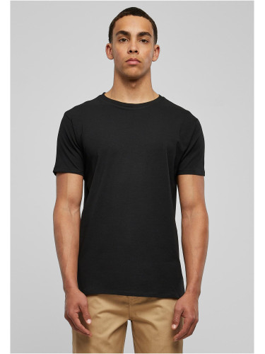 Eco-friendly fitted stretch T-shirt in black