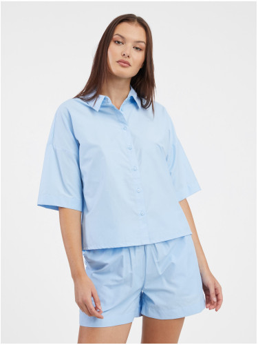 Light blue Ladies Shirt Noisy May Frig - Women