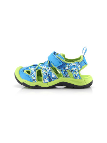 Children's outdoor sandals ALPINE PRO GROBO neon atomic blue