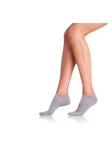 Bellinda 
COTTON IN-SHOE SOCKS 2x - Women's shorts 2 pairs - gray