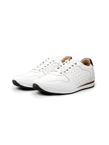 Ducavelli Cool Genuine Leather Men's Casual Shoes, Casual Shoes, 100% Leather Shoes All Seasons Shoes White.