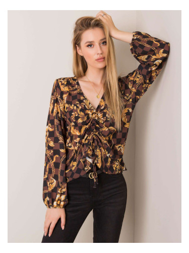 Blouse-DHJ-BZ-12283.94P-brown