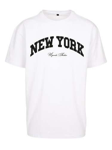 New York College Oversize T-Shirt in White