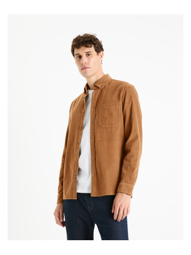 Celio Faduroy Corduroy Shirt - Mens