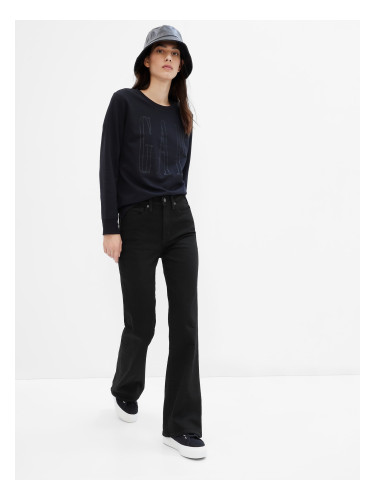 GAP Дънки с високи отблясъци черни - Жени