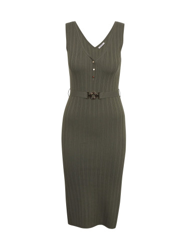 Orsay Khaki Ladies Sweater Dress - Women