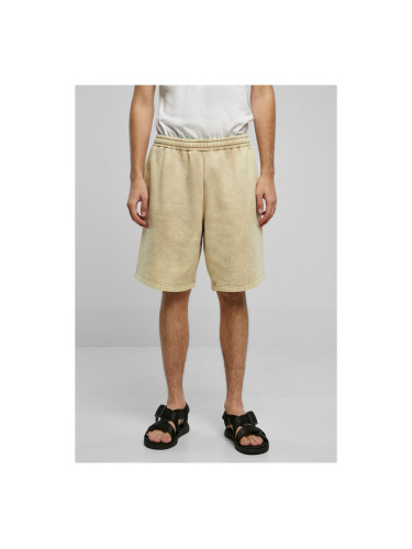 Union Beige Heavy Stone Washed Sweat Shorts