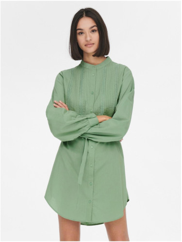 Зелена рокля тип риза JDY Theodor - жени
