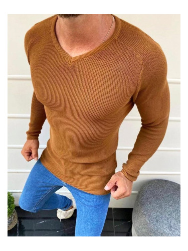 Men's Sweater, Camel WX1644