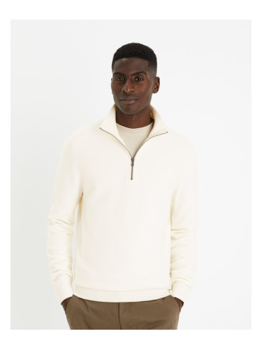 Celio Sweater with Zip Collar Felinodek - Men's