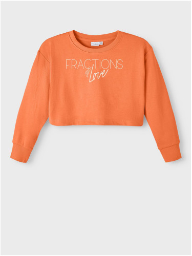 Orange girl's sweatshirt name it Vanita - Girls