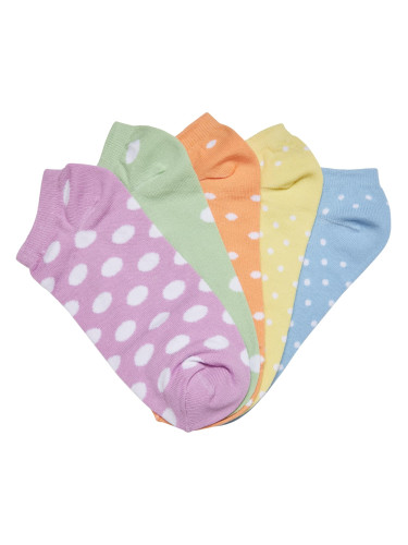 No Show Socks Dots 5-Pack summercolor