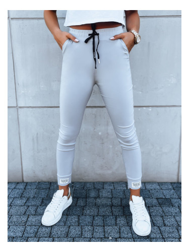 Spodnie damskie sportowe VELVET SKY jasnoszare Dstreet