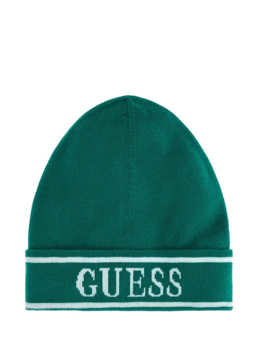 Детска шапка в зелен цвят Guess