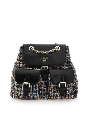 Детска раница от букле в черен цвят Guess