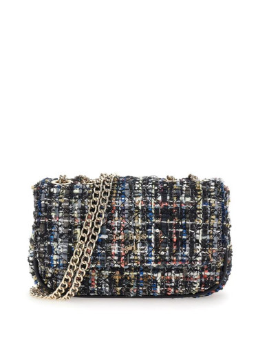 Кокетна чанта от букле в черно Guess