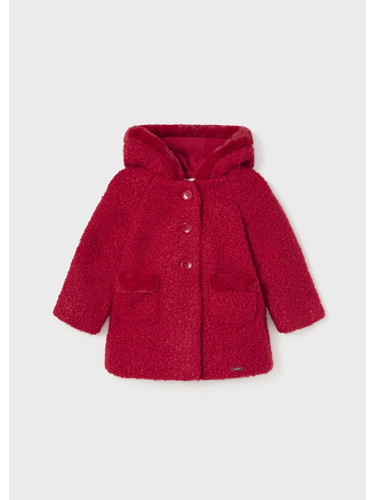 Бебешко каракулено палто в червен цвят Mayoral