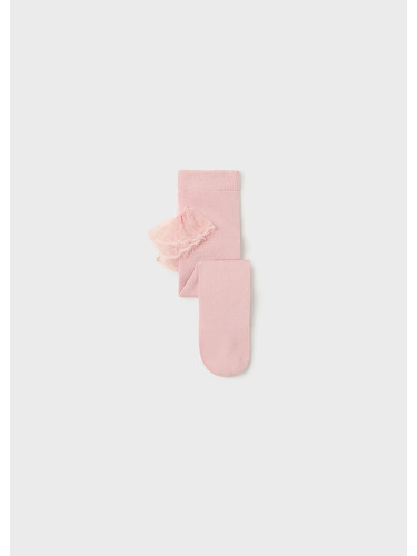 Бебешки чорапогащник в розов цвят с къдрички Mayoral