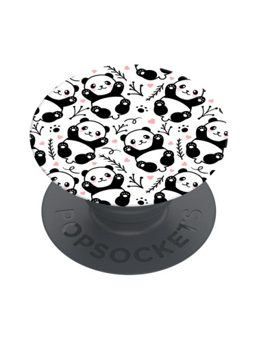 Оригинален попсокет PopSockets® PopGrip Basic Panda Boom, Многоцветен