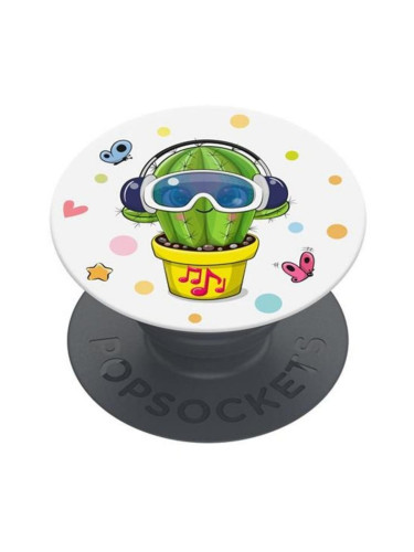 Оригинален попсокет PopSockets® PopGrip Basic Cool Cactus, Многоцветен