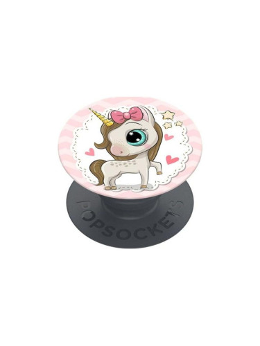 Оригинален попсокет PopSockets® PopGrip Basic Unicorn Pony, Многоцветен