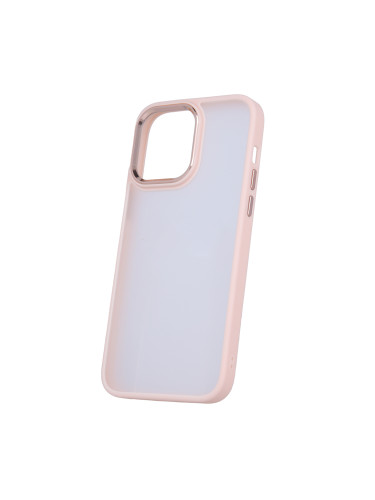 Силиконов кейс bSmart Silicone Satin Matt Case, За iPhone 14 Pro Max (6.7), Бледорозов