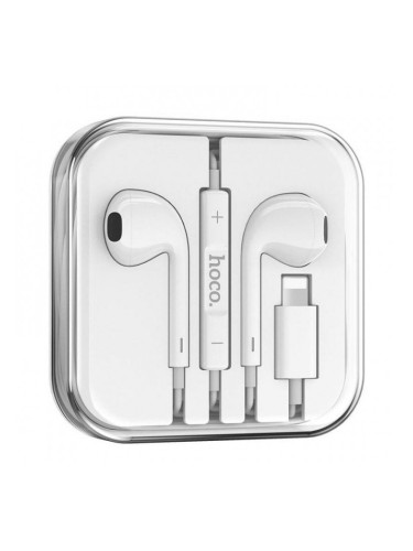 Слушалки Hoco M80 Original series earphones за Lightning - Бели