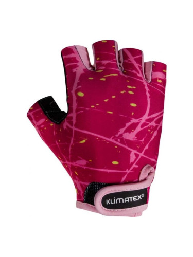Klimatex ALED Детски ръкавици за колоездене, розово, размер