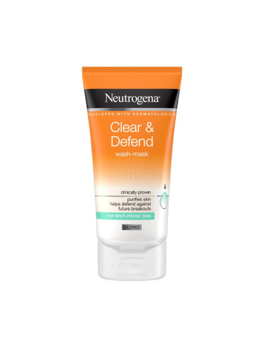 Neutrogena Clear & Defend Wash-Mask Маска за лице 150 ml