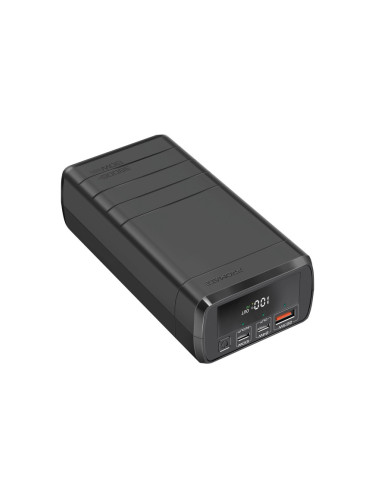Външна батерия ProMate  POWERMINE PowerBank 130W / 3.0 QC, LCD, 38000mAh - Черна