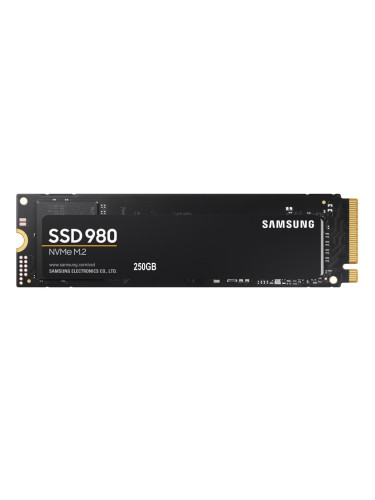 Памет SSD 250GB, Samsung 980 (MZ-V8V250BW), NVMe, M.2 (2280), скорост на четене 2900 MB/s, скорост на запис 1300 MB/s
