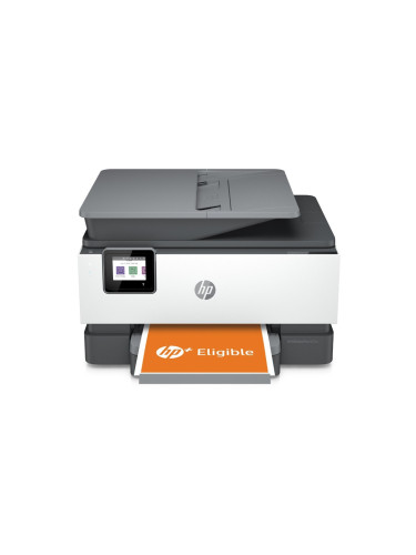 Мултифункционално мастиленоструйно устройство HP OfficeJet Pro 9010e, цветен принтер/копир/скенер/факс, 1200 x 1200 dpi, 22 стр/мин, WI-FI, USB, LAN, А4, HP+ съвместим