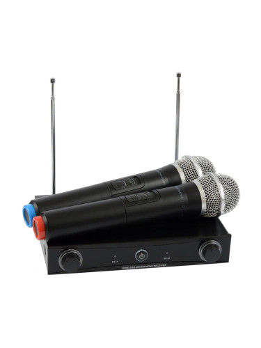Микрофон DIVA SP17, безжичен, приемник, черен, 2 бр.