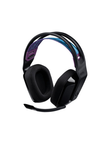 Слушалки Logitech G535 LIGHTSPEED BLACK, микрофон, 20Hz-20KHz, 40 mm driver, USB, 3.5 mm jack