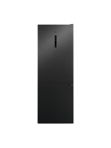 Хладилник с фризер AEG RCB646E3MB, клас E, 481 л. общ обем, свободностоящ, 287kWh/годишно, No Frost, технология MultiFlow, черен