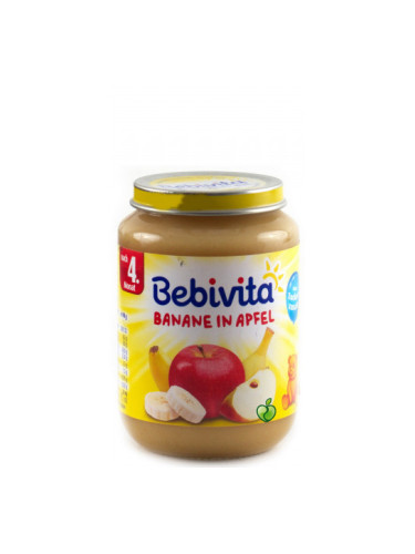 BEBIVITA Ябълка и Банан 4+ мес. 190 г