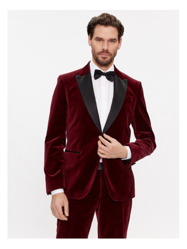 Boss Сако H-Hutson-Tux-231 50484709 Червен Slim Fit