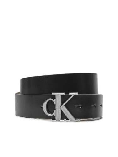 Calvin Klein Jeans Мъжки колан Ro Mono P Rev/Adj Lthr Belt35Mm K50K511415 Черен