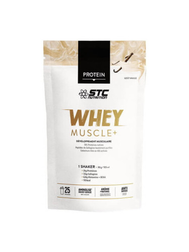 STC WHEY MUSCLE+ Протеин за мускули Ванилия 750 г